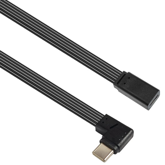 10/20/30/50/100cm Type C to Type C Charging Data Cable 480Mbps USB C Male to Female Data Transfer Extension Flat Wire