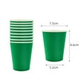 thumbnail image 1 of 10/20/30/50/100pcs Disposable Paper Cups Solid Color Paper Cups For Water DIY Birthday Wedding Party Picnic BBQ Travel and More, 1 of 9