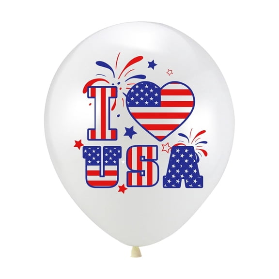 10/20/30 PC 4th of July Balloons Decorations Red White and Blue Balloons 250th Anniversary Patriotic Independence Day American Flags Party Balloons for Memorial Day, USA Patriotic Party Decor