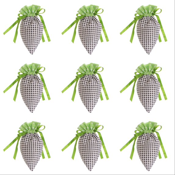 10/20/30 PCS Easter Artificial Fabric Carrots - Buffalo Check Plaid Carrot Ornaments for DIY Easter Decor, Primitive Farmhouse Hanging Decorations & Party Crafts