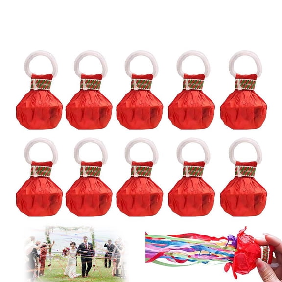 10/20/30 Pack Throw Streamers, Colorful Hand Throw Confetti Poppers, No Mess Paper Crackers, Romantic Confetti Streamer for Wedding, Birthday, Party, Graduation, Celebrations, Party Favors