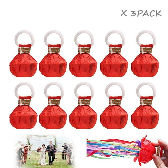 10/20/30 Pack Throw Streamers, Colorful Hand Throw Confetti Poppers, No Mess Paper Crackers, Romantic Confetti Streamer for Wedding, Birthday, Party, Graduation, Celebrations, Party Favors