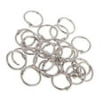 thumbnail image 1 of 10/20/30 Pieces Metal Book Small Binder Spiral Refillable Loose Leaf Rings Keychain Key Rings, 10 Size Book Rings, 1 of 6