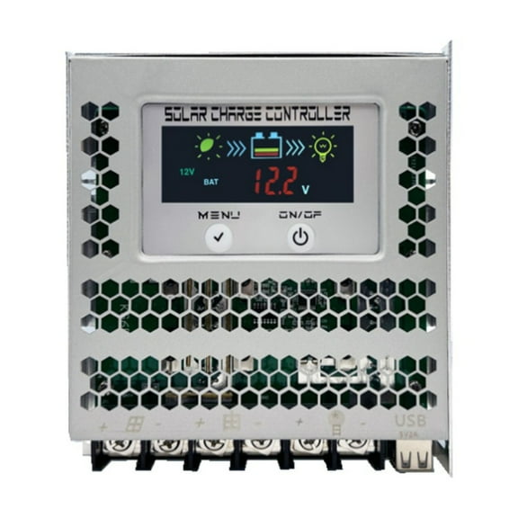 10/20/30Amp Solar Charging Controller LCD Display 12V 24V Auto Solar Panel Charging Regulator with Backlights Display Enduring