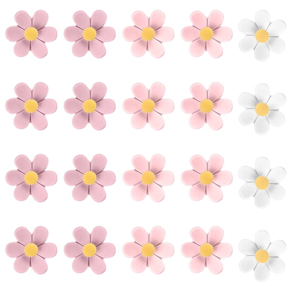 10/20/30Pcs Flower Head Push Pins Notice Board Thumb Tacks Cork Board Pin for Notice Boards Display Picture Notes Memos