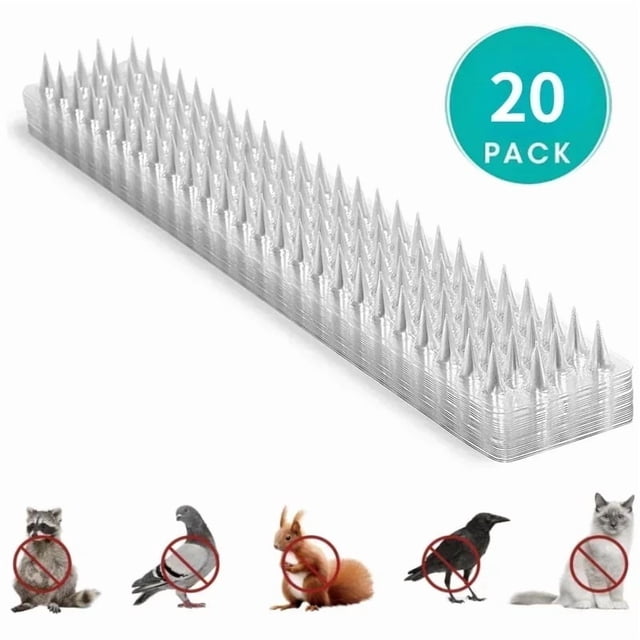 Sign Pointing Transparent 10/20/30Pcs Spikes Repeller Cat Plastic Bird Repellent 10/20/24Pcs ...