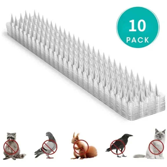 10/20/30Pcs Spikes Repeller Cat Plastic Bird Repellent 10/20/24Pcs Spikes Repeller Cat Plastic Bird Repel PVC Transparent