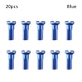 thumbnail image 1 of 10/20/50pcs 6 Colors Bike 14mm Cycling Spokes Nipples Wheel Spoke Nipples Multicolor Bicycle Wheel Accessories BLUE 20PCS, 1 of 8