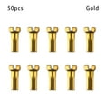 thumbnail image 1 of 10/20/50pcs Mountain Bike Bike Alloy Anodized Bicycle Wheel Accessories Multicolor Cycling Spokes Nipples Wheel Spoke Nipples GOLD 50PCS, 1 of 8