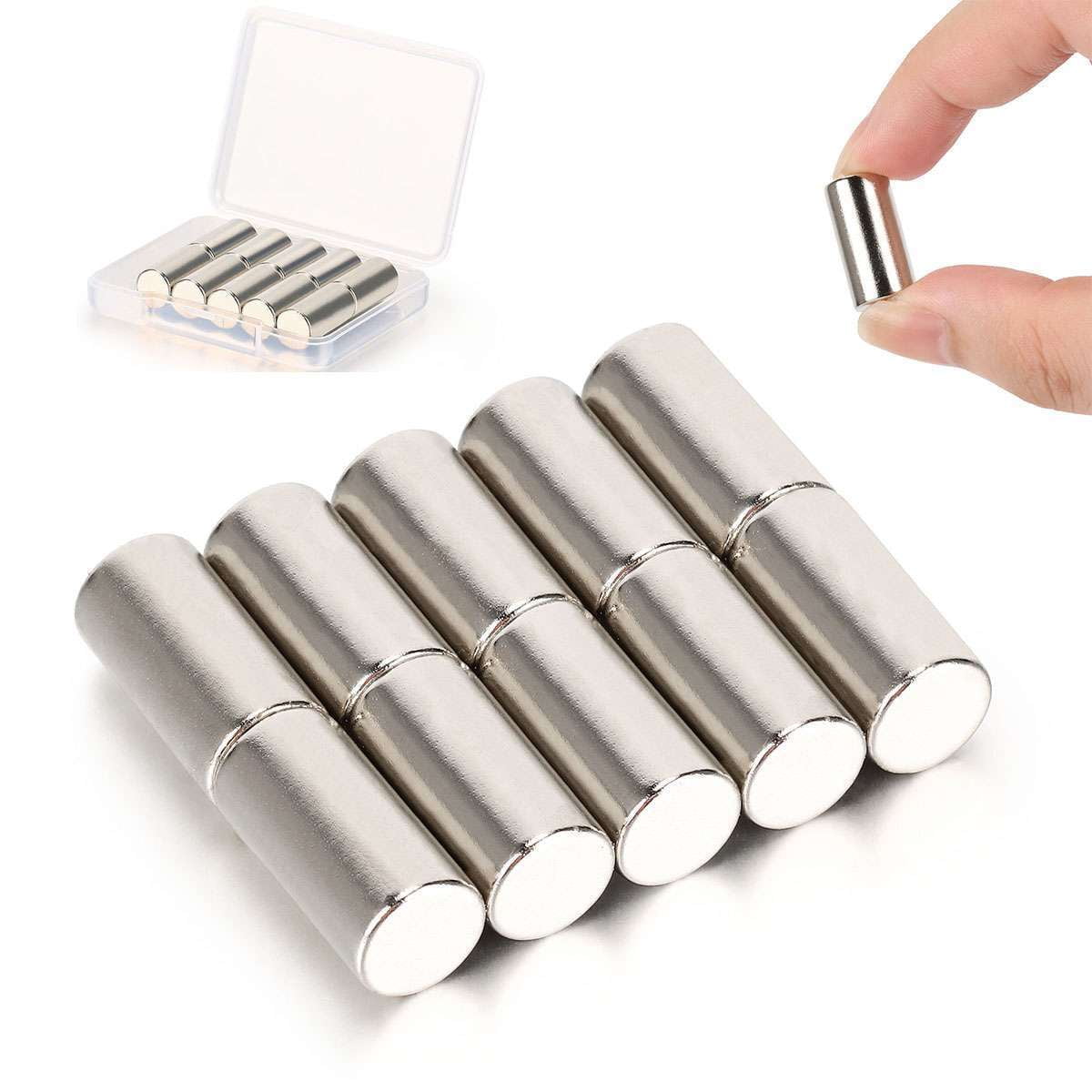 10/20/50pcs N45 Neodymium Super Strong Rare Earth Cylinder Round