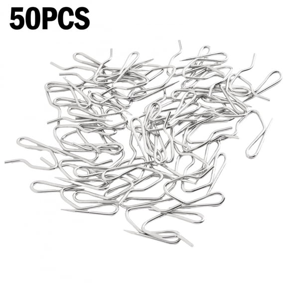 10/20/50pcs Urtain Hook Metal Pin S Hook Curtain Hook Shower Curtain Hanging Hook Home Curtain Hardware Accessories