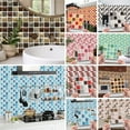 thumbnail image 1 of 10/20 Pieces Backsplash Tile for Kitchen Mosaic Square Peel and Stick Tile, 3.94x3.94", 1 of 9