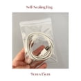 thumbnail image 1 of 10/20 Pieces Self-sealing Bracelet Earrings Plastic Transparent Jewelry Gift Storage PVC Bag For Small Business Customize Logo 9x13cm 10 Pieces, 1 of 6