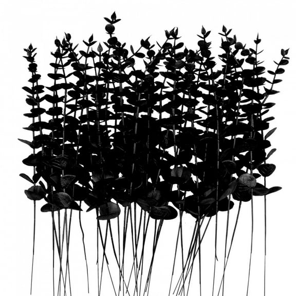 10/20PCS Artificial Eucalyptus Stems Gold Leaves Fake Flowers for Floral Arrangement Wedding Bouquets Thanksging Xmas Decoration