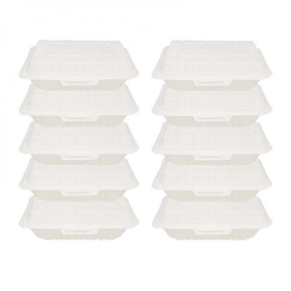 10/20PCS Disposable Lunch Boxes Plastic Salads Sandwiches Takeaway Kitchen Fridge Restaurant Picnic Food Container
