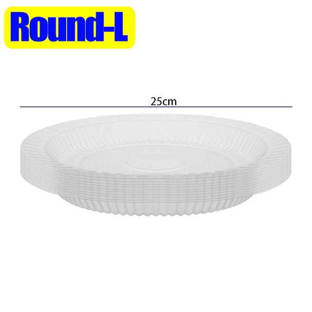10/20PCS Disposable Thickened Plates Food Grade Plastic Salad Fruit