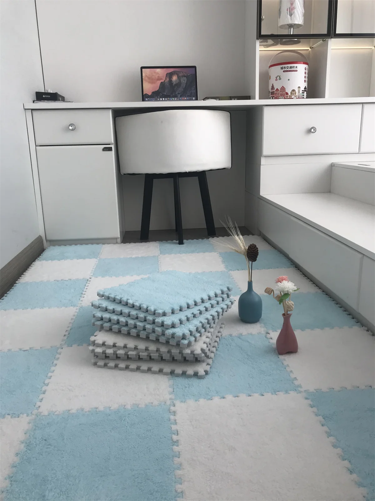 Double-sided Kids Rug Soft Foam Carpet Game Playmat main image 1