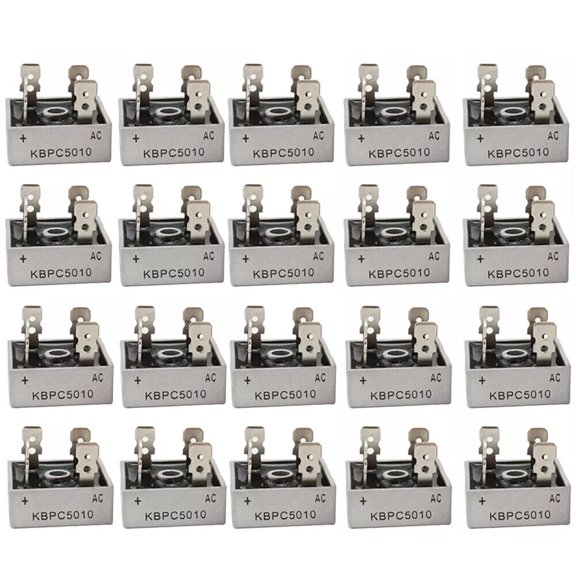 10/20Pcs 1000V 50A Metal Case Single Phase Diode Bridge Rectifier KBPC5010 New