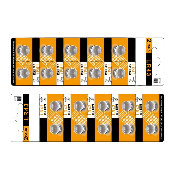 10/20Pcs AG12 LR43 Lithiums Coin Cell Batteries for Automotive Key Digital Scale and Industrial Applications