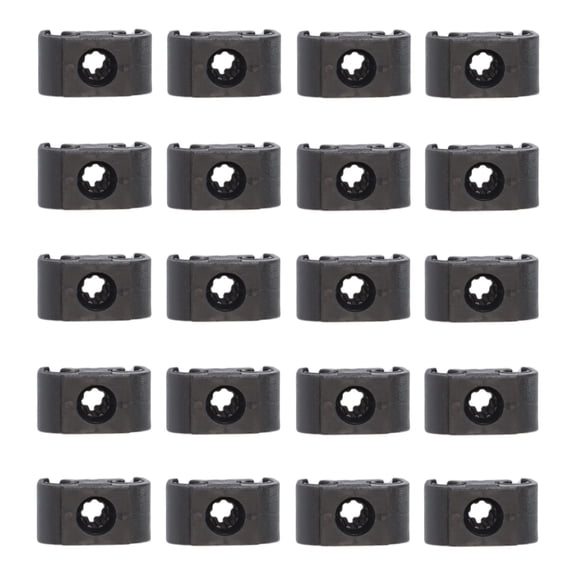 10/20Pcs Car Brake Line Hose Clips Double Cable Holder Clip For 5Mm Brake Pipe Tubing Fixed Line Clip Hooks