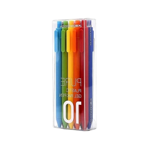 10/20Pcs Press Action Gel Inks Pens Quick Dry Retractable Gel Pen 0.5MM Tip Comfortable Grip for Writing Journaling
