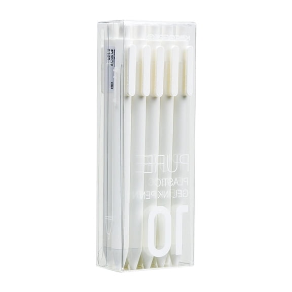 10/20Pcs Press Action Gel Inks Pens Quick Dry Retractable Gel Pen 0.5MM Tip Comfortable Grip for Writing Journaling