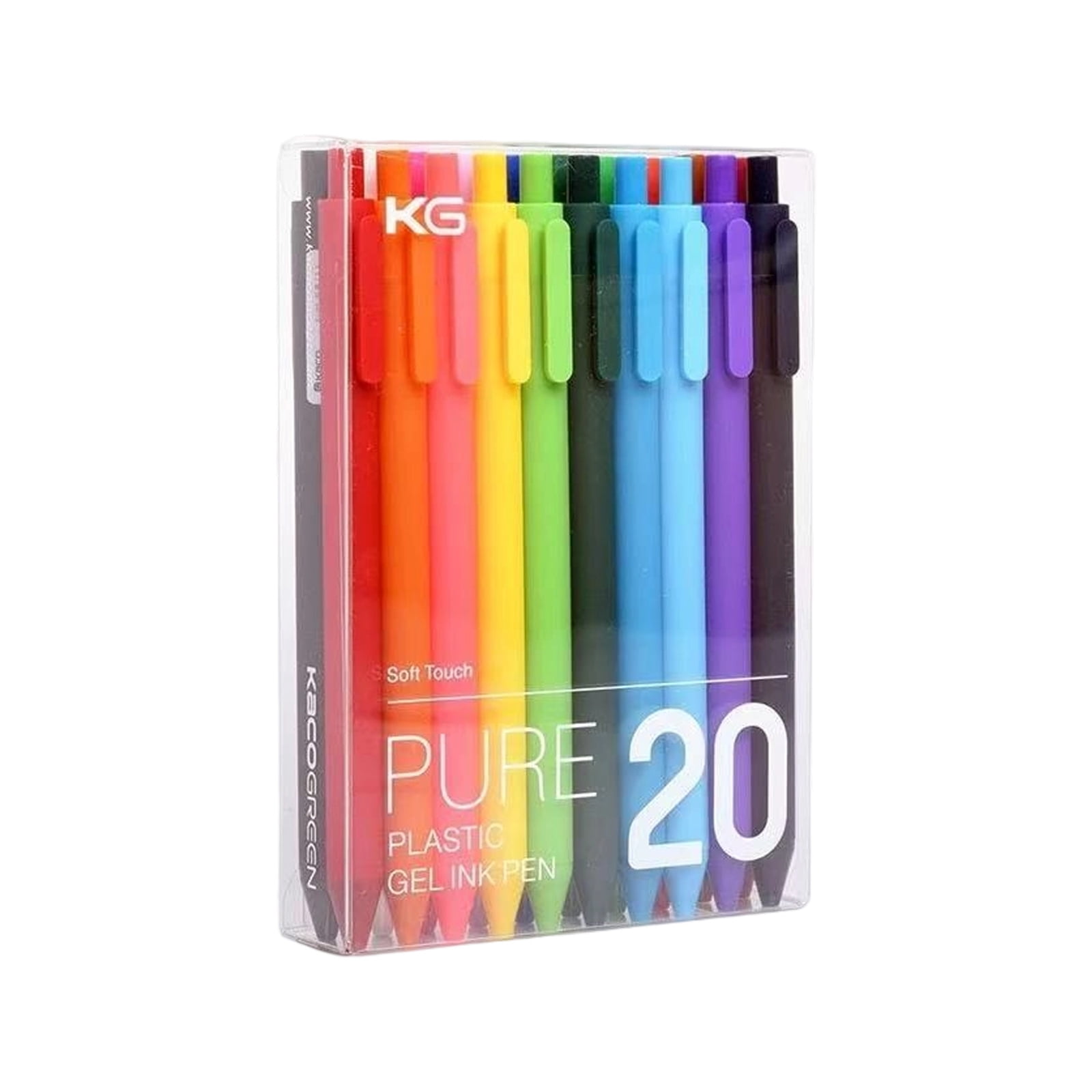 10/20Pcs Retractable Gel Pen Quick Drying Gel Inks Pens 0.5MM Point for Writing Note Taking Journaling Sketching
