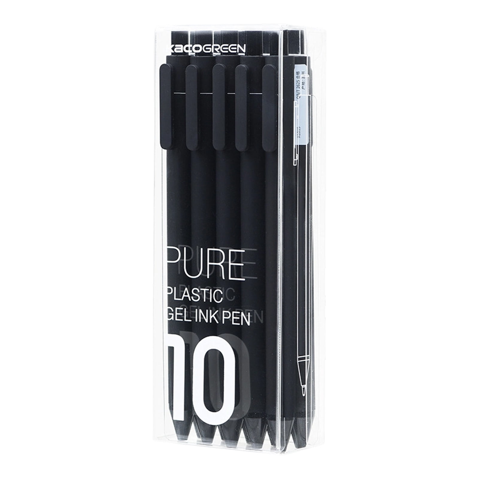 10/20Pcs Retractable Gel Pen Quick Drying Gel Inks Pens 0.5MM Point for Writing Note Taking Journaling Sketching