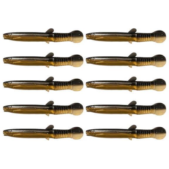10/20Pcs Sinking Loach Swimbaits with Multisection Tail - Soft Fishing Lures for Saltwater