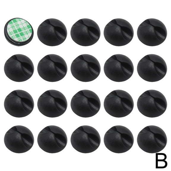 10/20Pcs Wire Clip Black Car Tie Cable Holder Mounts Clamp Self-Adhesive 1K9B G8S3