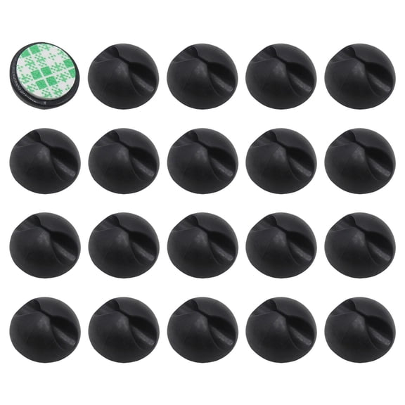 10/20Pcs Wire Clip Black Car Tie Cable Holder Mounts Self-Adhesive] Clamp F0N1