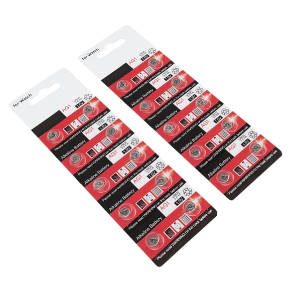 10/20Pieces AG1/LR621 Coin Cell Batteries, Long Last 1.5V Button Battery Alkaline Cell for Watches Small Electronics