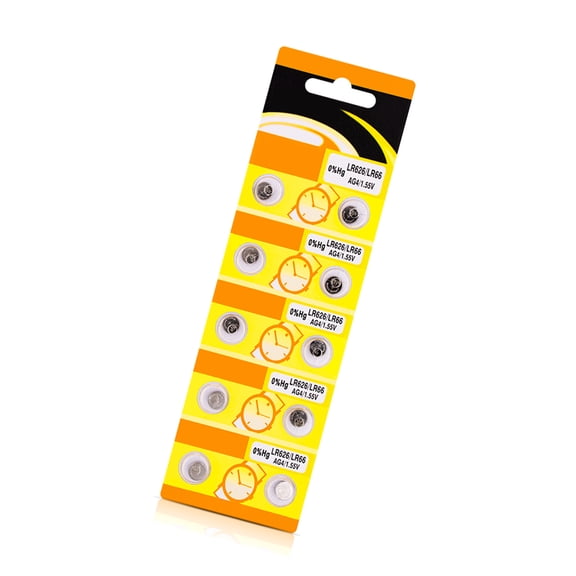 10/20Pieces AG4 LR626 Alkaline Button Batteries Compact AG4 LR626 Alkaline Button Cell Batteries for Low Power Devices