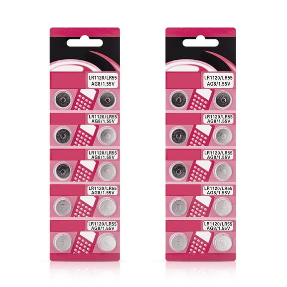 10/20Pieces High Capacity AG8 LR1120 Alkaline Button Cells AG8 For Low Power Devices Like Toy And Remotes