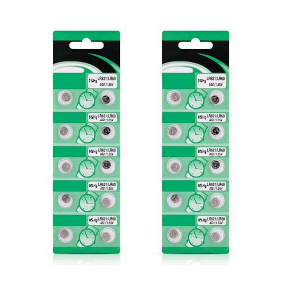 10/20Pieces Reliability AG1 LR621 Batteries LR621 AG1 Button Coin Cell Batteries For Travel Use In Various Small Devices