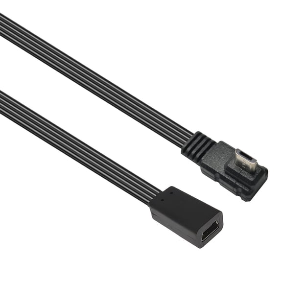 10/20cm USB Data Transfer Extension Flat Wire Mini USB to USB 5Pin Female to Male Charging Data Cable Flexible Cord