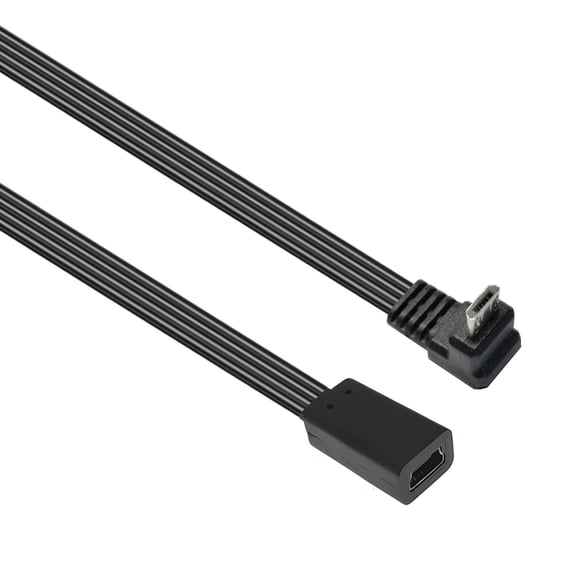 10/20cm USB Data Transfer Extension Flat Wire Mini USB to USB 5Pin Female to Male Charging Data Cable Flexible Cord