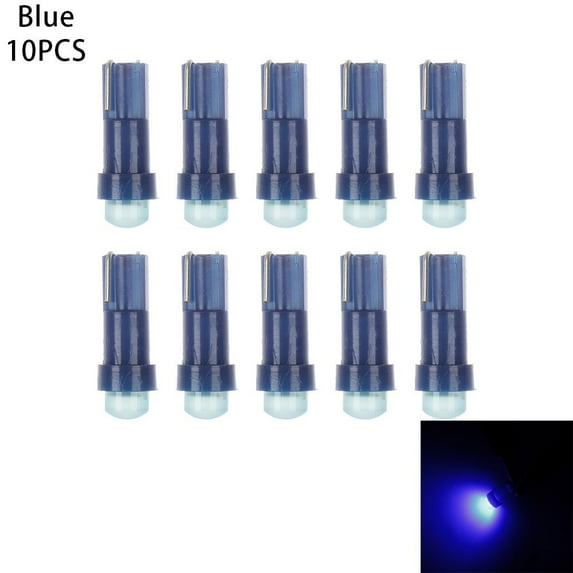 10/20pcs 12V Multi-color 1 LED Speed meter Dashboard Light Gauge Instrument Car Interior Bulbs Auto BLUE 10PCS