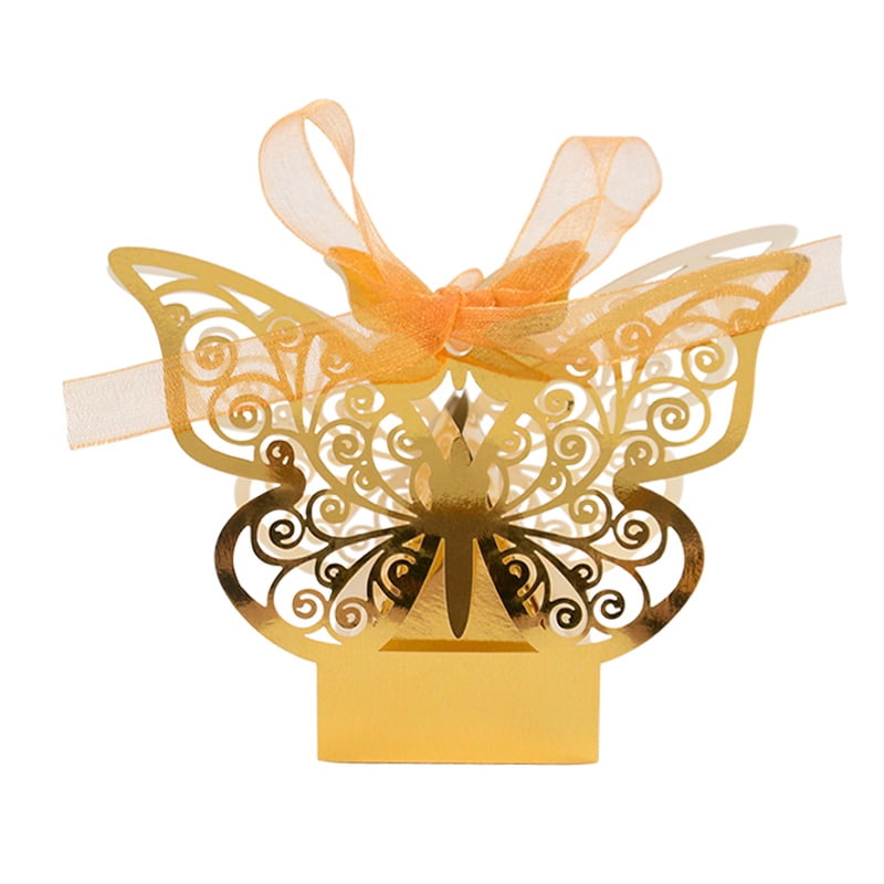 10/20pcs Butterfly Chocolate Candy Box Wedding Gifts for Guests Kids