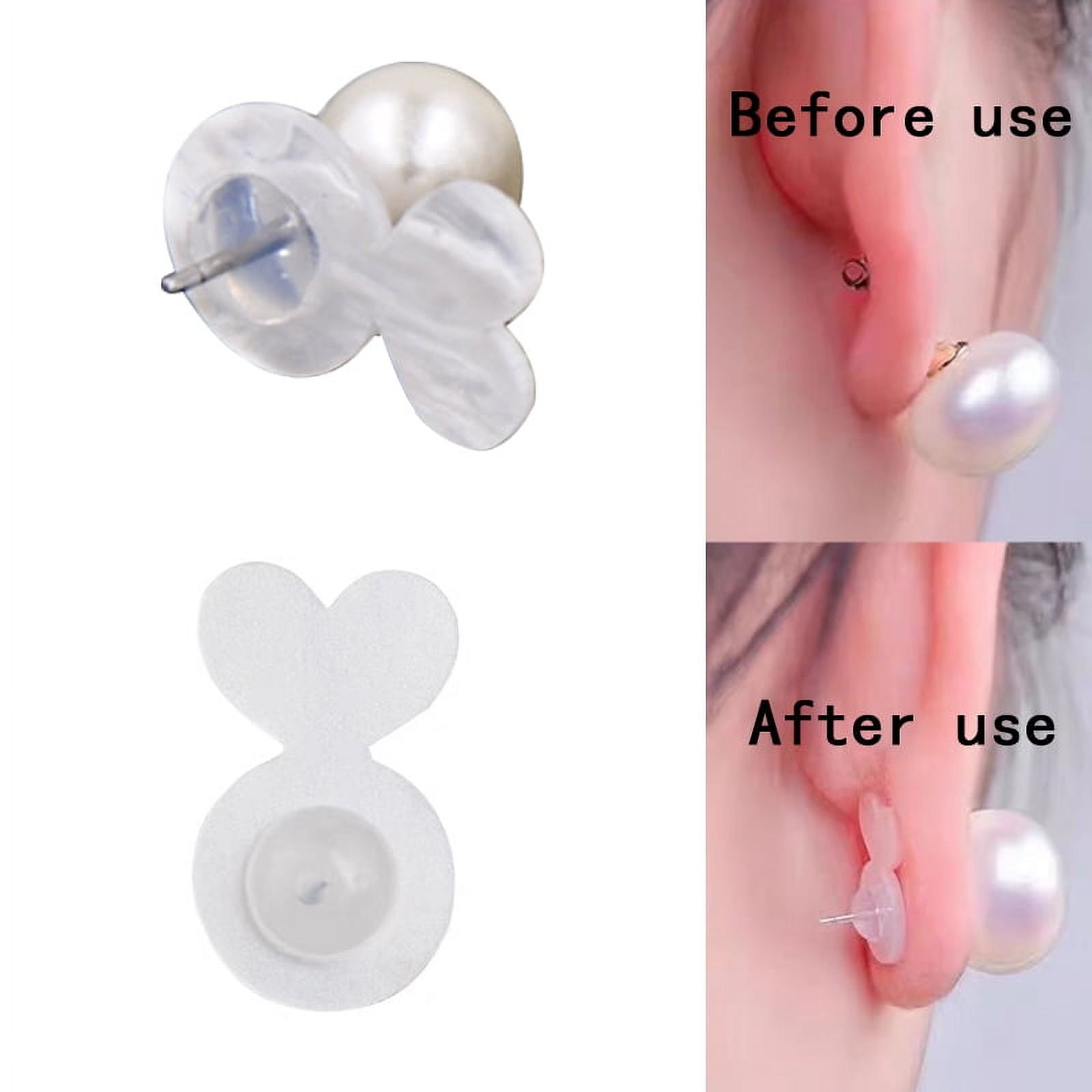 10-20pcs Ear Back Stoppers Silicone Ear Plug Blocked Caps Supportive ...