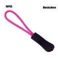 thumbnail image 1 of 10/20pcs High quality Bags Clip Buckle Suitcase Tent Backpack Zip Puller Replacement Ends Lock Zips Zipper Pull Cord Rope Pullers BLACK&ROSE 10PCS, 1 of 1