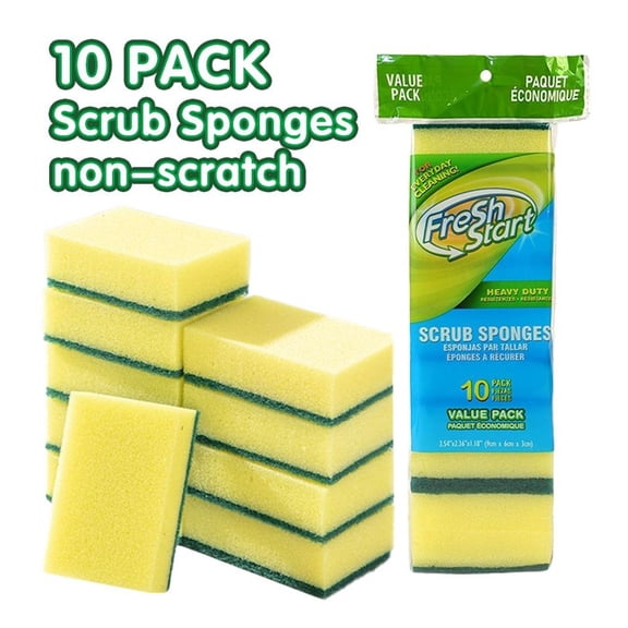 10/20pcs Multi-purpose Cleaning Sponge, Dishwashing Sponge, Kitchen Cleaning Sponge, Household Cleaning Tools, Scouring Pad, Industrial And Cleaning Tools