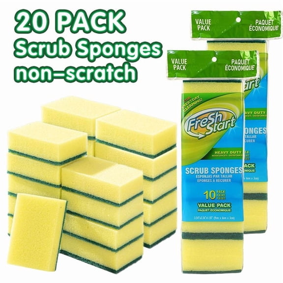 10/20pcs Multi-purpose Cleaning Sponge, Dishwashing Sponge, Kitchen Cleaning Sponge, Household Cleaning Tools, Scouring Pad, Industrial And Commercial Cleaning Tools