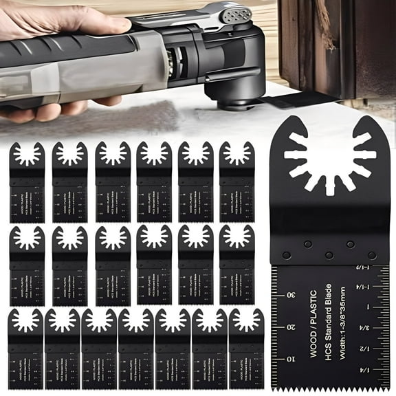 10/20pcs Oscillating Muti Tool Saw Blades, for Power Tools Wood Soft Metal Cutting, Universal Multitool Quick Release Saw Blades