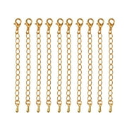 SHARPLACE 10 / 20pcs Stainless Steel Extension Chain Chain Extensions for Necklaces Stainless Steel Jewelry Chains Extenders Chains -