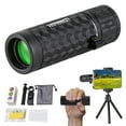 thumbnail image 1 of 10-20x50 HD Monocular Telescope with Low Light Night Vision - Waterproof Portable Zoom Scope for Bird Watching/Hunting/Concerts - Multi-Coated Optics & Phone Adapter Included, 1 of 9