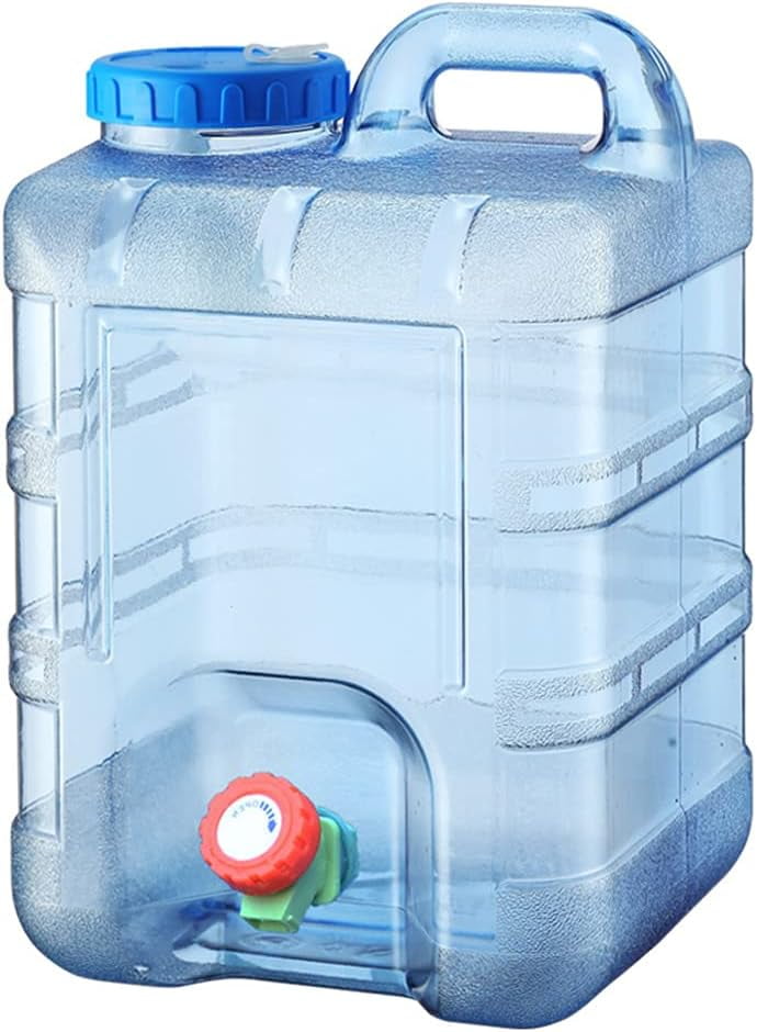1022L Water Container With Tap, Portable Plastic Water Bucket With Tap