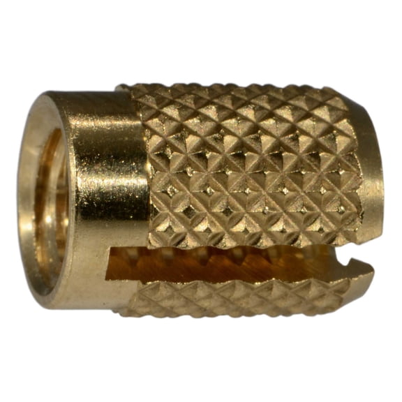 #10-24 Brass Coarse Thread Flush Inserts (6 pcs.)