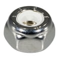 thumbnail image 1 of #10-24 Chrome Plated Steel Coarse Thread Nylon Insert Lock Nuts (10 pcs.), 1 of 1