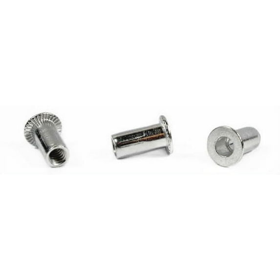 10-24 (Max Grip .080) Large Flange Blind Threaded Inserts / Aluminum Alloy 5056 - 1000 Piece Carton